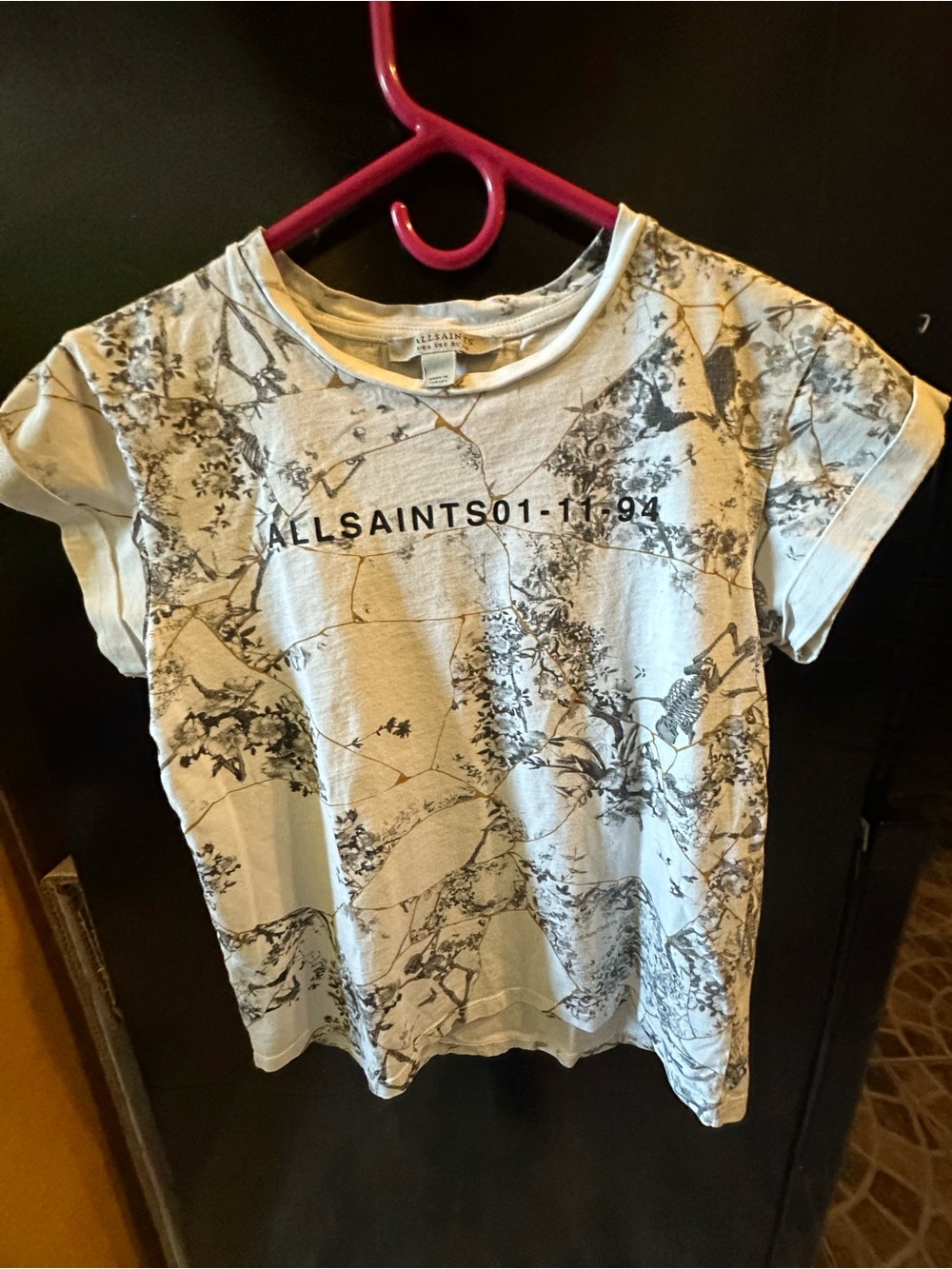 All Saints Women’s white Graphic Tee